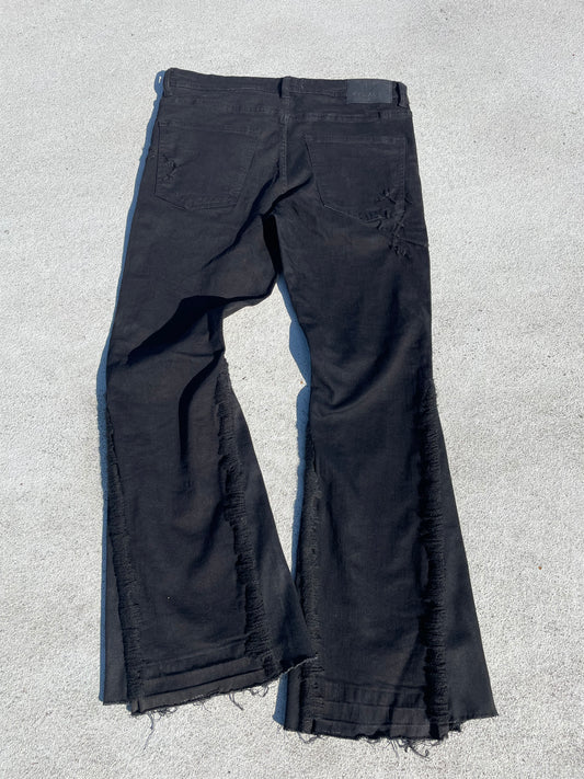 Jeans sprinkled with wool